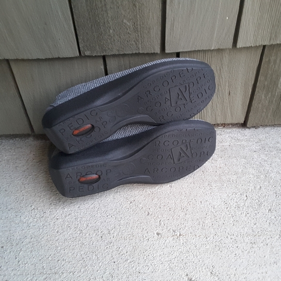 Grey ARCOPEDICO Lightweight Knit Vegan Friendly Lace Up - Picture 5 of 5